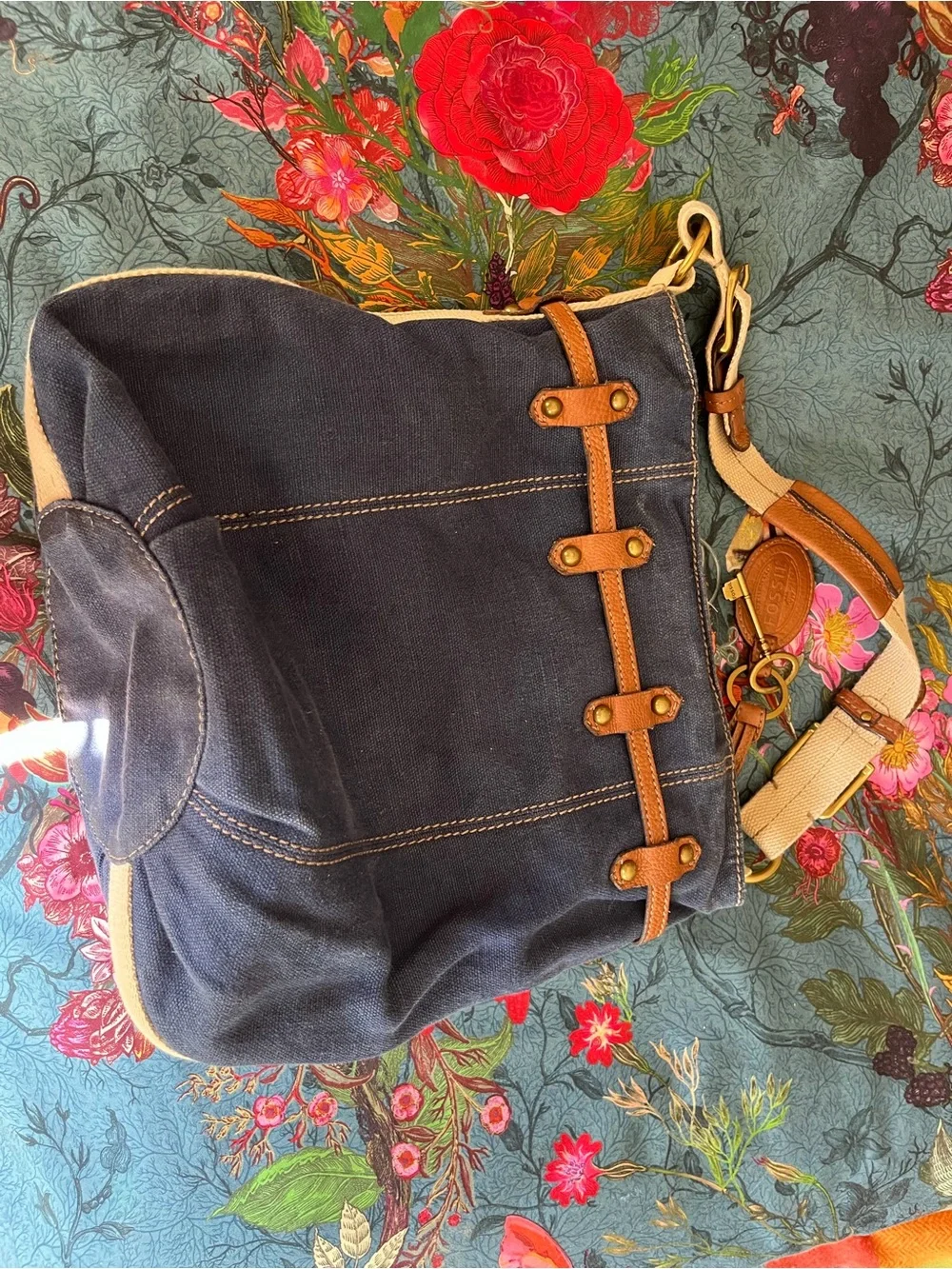 Fossil denim bag